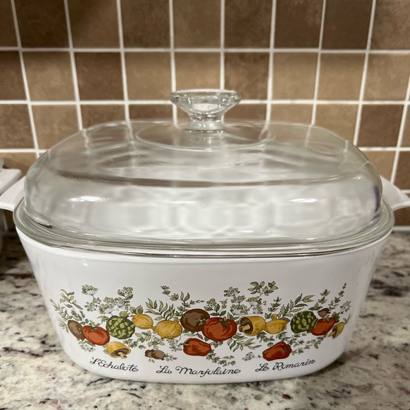 Corningware Other - VTG CORNINGWARE A-5-B Spice Of Life 5 Qt L'Echalote La Marjolaine Le Romarin